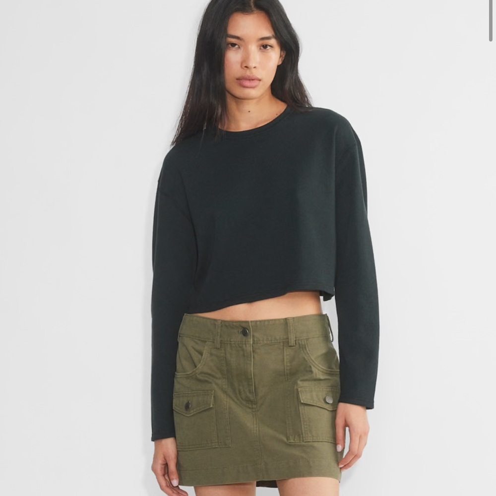 Sunday Best Cropped Baby Waffle Long Sleeve